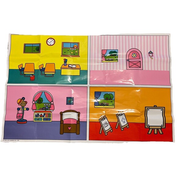 Hello Kitty Squinkie Figurines-Set of 9 With Play Mat - Picture 3 of 8